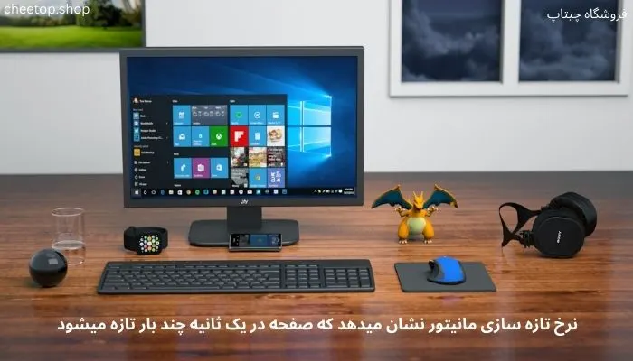 بررسی نرخ تازه سازی مانیتور